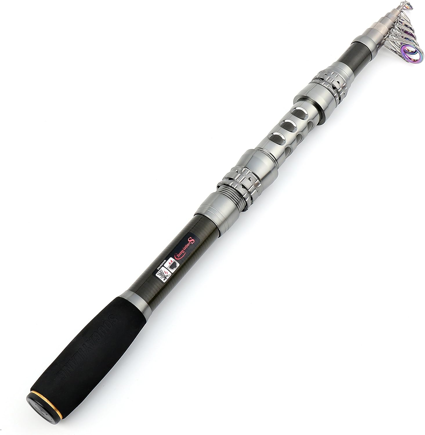 Sougayilang Fishing Rod Reel Combo with Telescopic Fishing Pole Spinning Reel Carrier Bag for Travel Saltwater Freshwater Fishing - Image 2