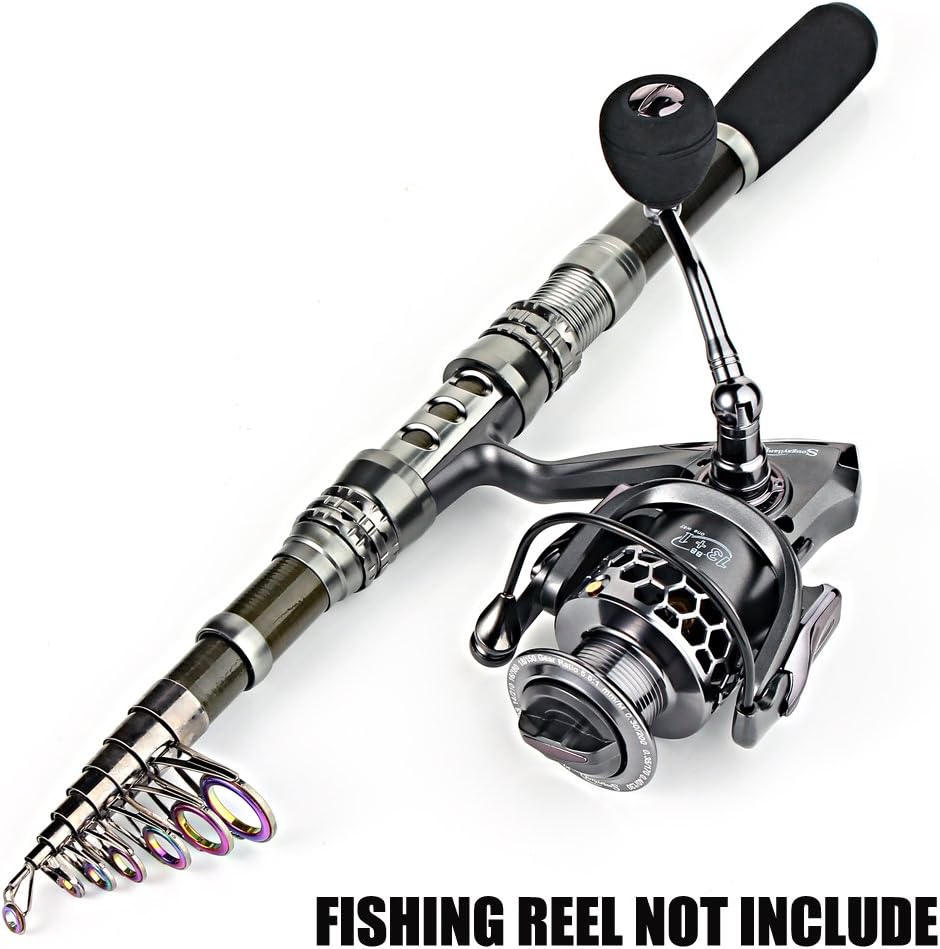 Sougayilang Fishing Rod Reel Combo with Telescopic Fishing Pole Spinning Reel Carrier Bag for Travel Saltwater Freshwater Fishing - Image 5