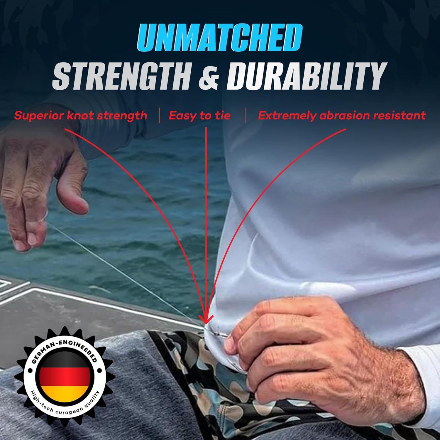 TrikFish Fluorocarbon Leader Fishing Line - Trik Fish Leader Material - Saltwater & Freshwater Fishing Line - Clear, Virtually Invisible - High Strength & Abrasion Resistance - 15-100 Lb Test Spool - Image 4